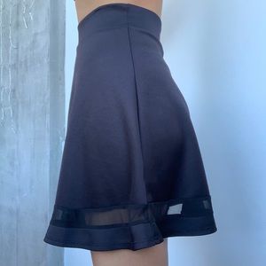 Black skater skirt